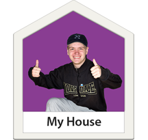 Young man giving thumbs up